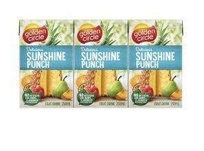 Golden Circle Sunshine Punch Fruit Drink 250ml x 6pk