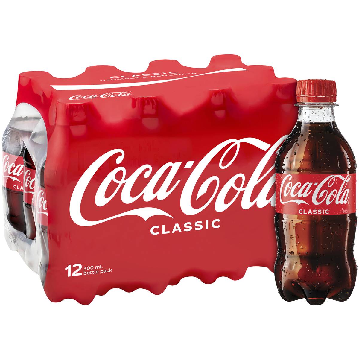 Coca-Cola Classic Soft Drink Multipack Mini Bottles 12 x 300ml