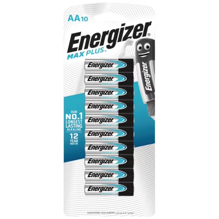 Energizer Advanced Max Plus AA Alkaline Batteries - 10 Pack