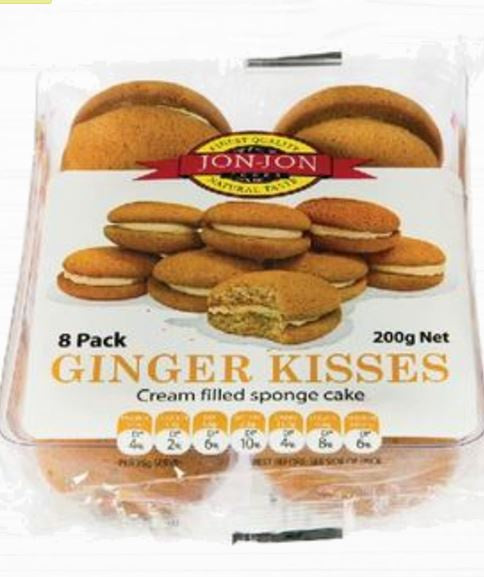 Jon Jon Ginger Kisses 200g