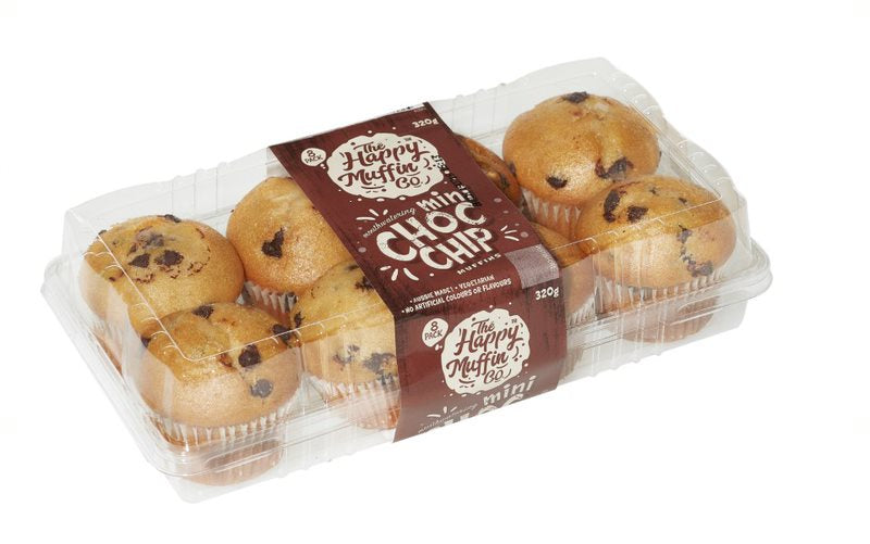 Happy Muffin Mini Muffins Choc Chip x 8