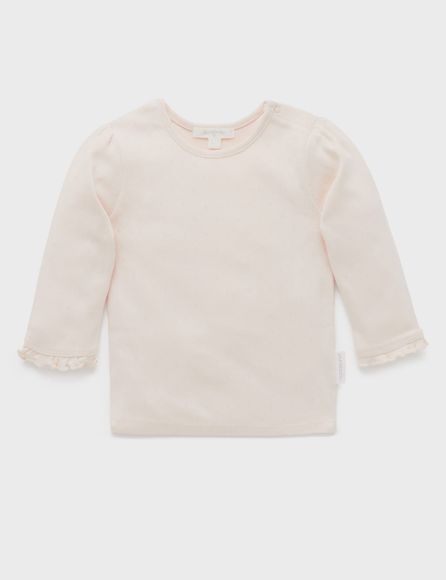 Purebaby Pointelle Rib Layering Top