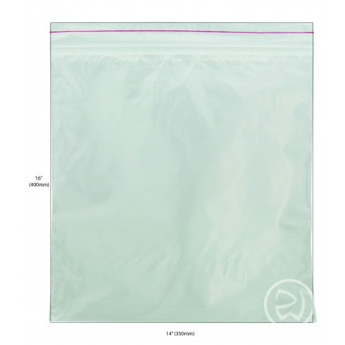 Resealable Plastic Bags 400 x 350mm 100pk