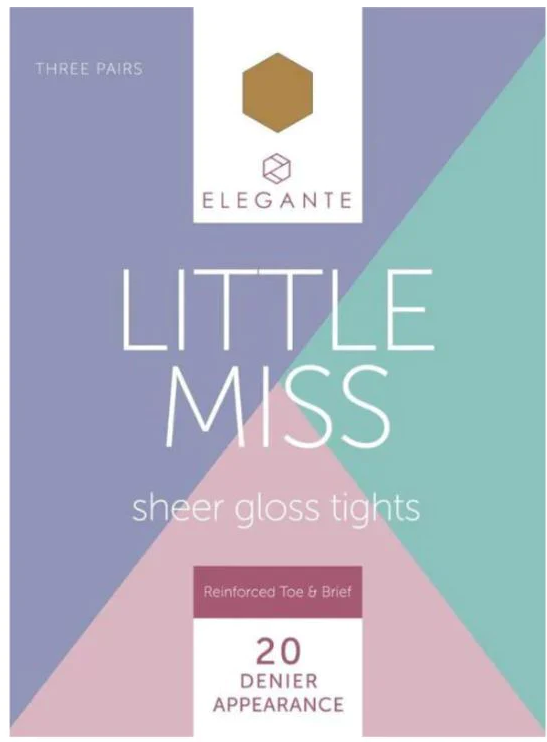 Elegante Little Miss Sheer Gloss Natural 3 Pack