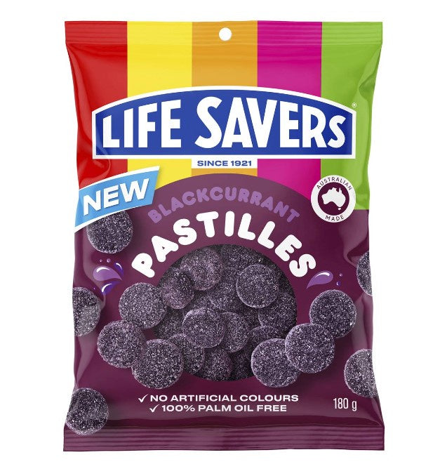 Life Savers Blackcurrant Pastilles 180g
