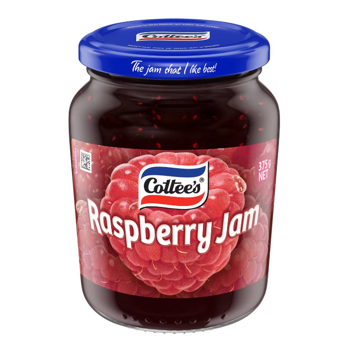Cottees Raspberry Jam 375g