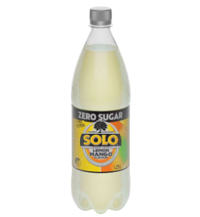 Solo Zero Sugar Lemon Mango Flavour 1.25L