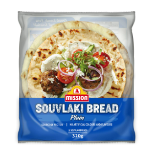 Mission Bread Souvlaki plain 320gm