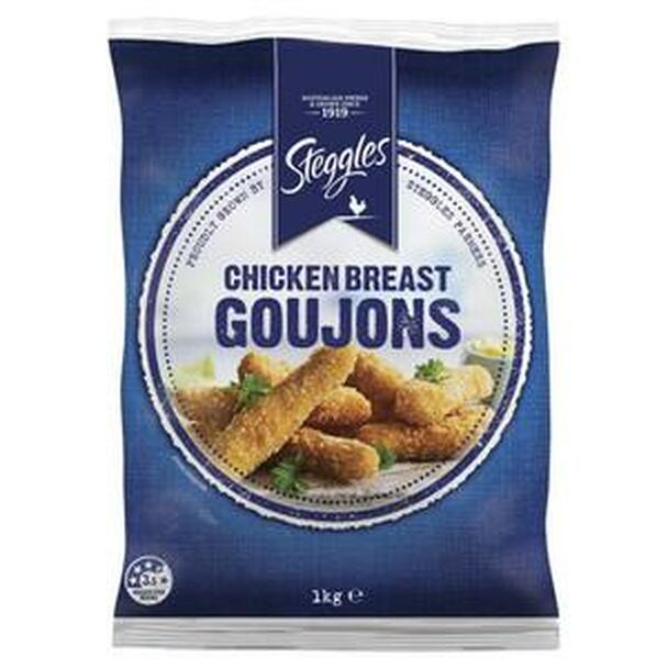 Steggles Crumbed Chicken Breast Goujons 1kg