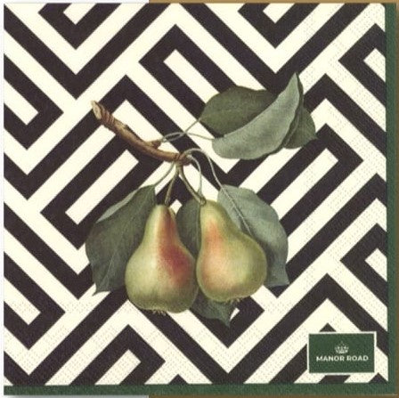 Manor Road Provincial Pear Napkins Cocktail