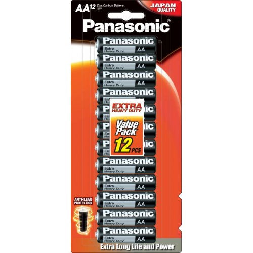 Panasonic Extra Heavy Duty AA Battery 12pk
