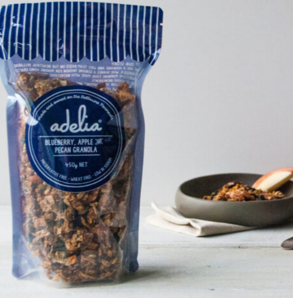 Adelia Blueberry, Apple and Pecan Granola 450g