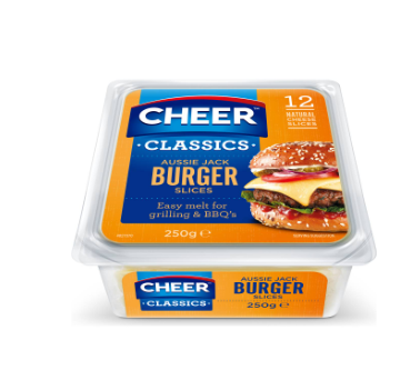 Cheer Aussie Jack Burger Slices 250g