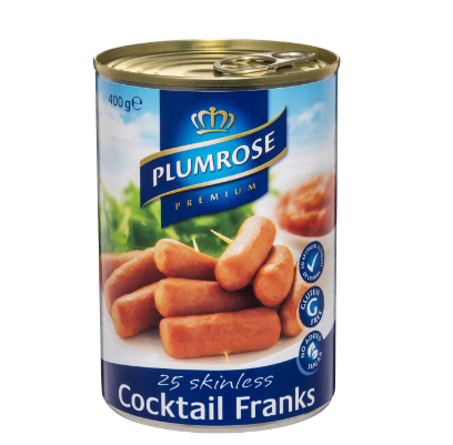 Plumrose Cocktail Franks 400g