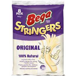Bega Cheese Stringers Original 8s 160g