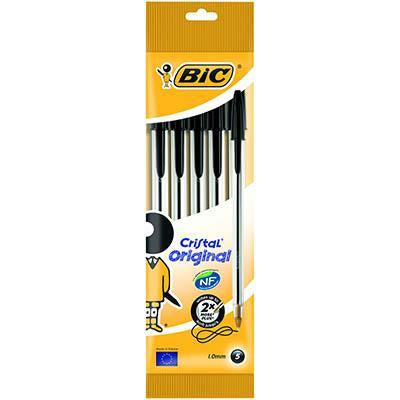 Bic Cristal Black Pen 5pk
