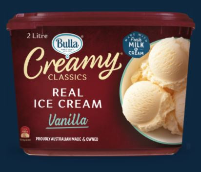 Bulla Creamy Classics Ice Cream Vanilla 2l