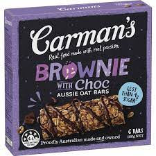 Carman's Aussie Oat Muesli Bars Brownie With Choc 6 Pack