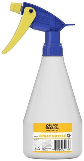 Black & Gold Spray Bottle 500ml