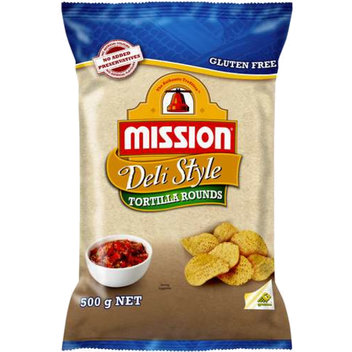Mission Corn Chips Deli Round 500g