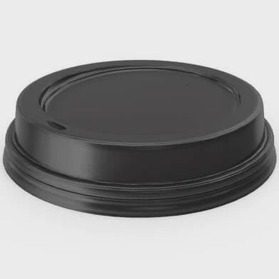 Coffee Cup Lids Black to suit 4oz cups 25pk
