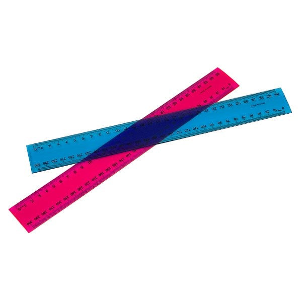 Marbig Ruler Coloured 30cm