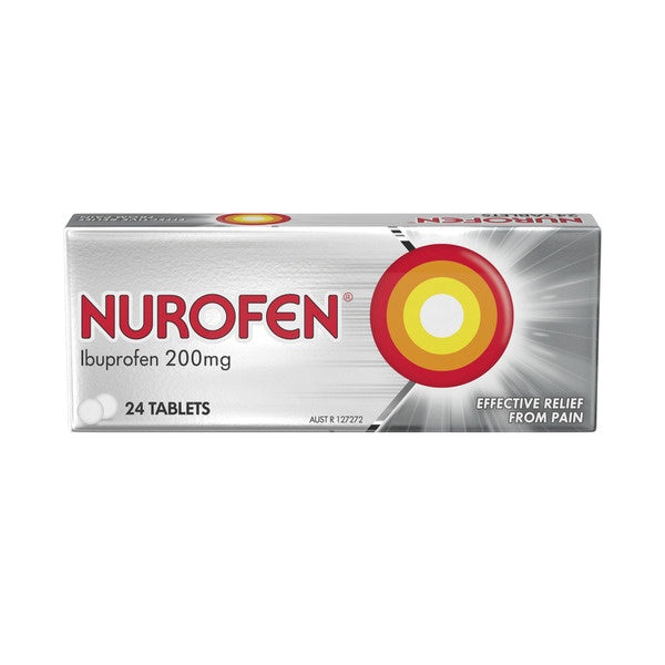 Nurofen Ibuprofen Caplets 200mg 24pk