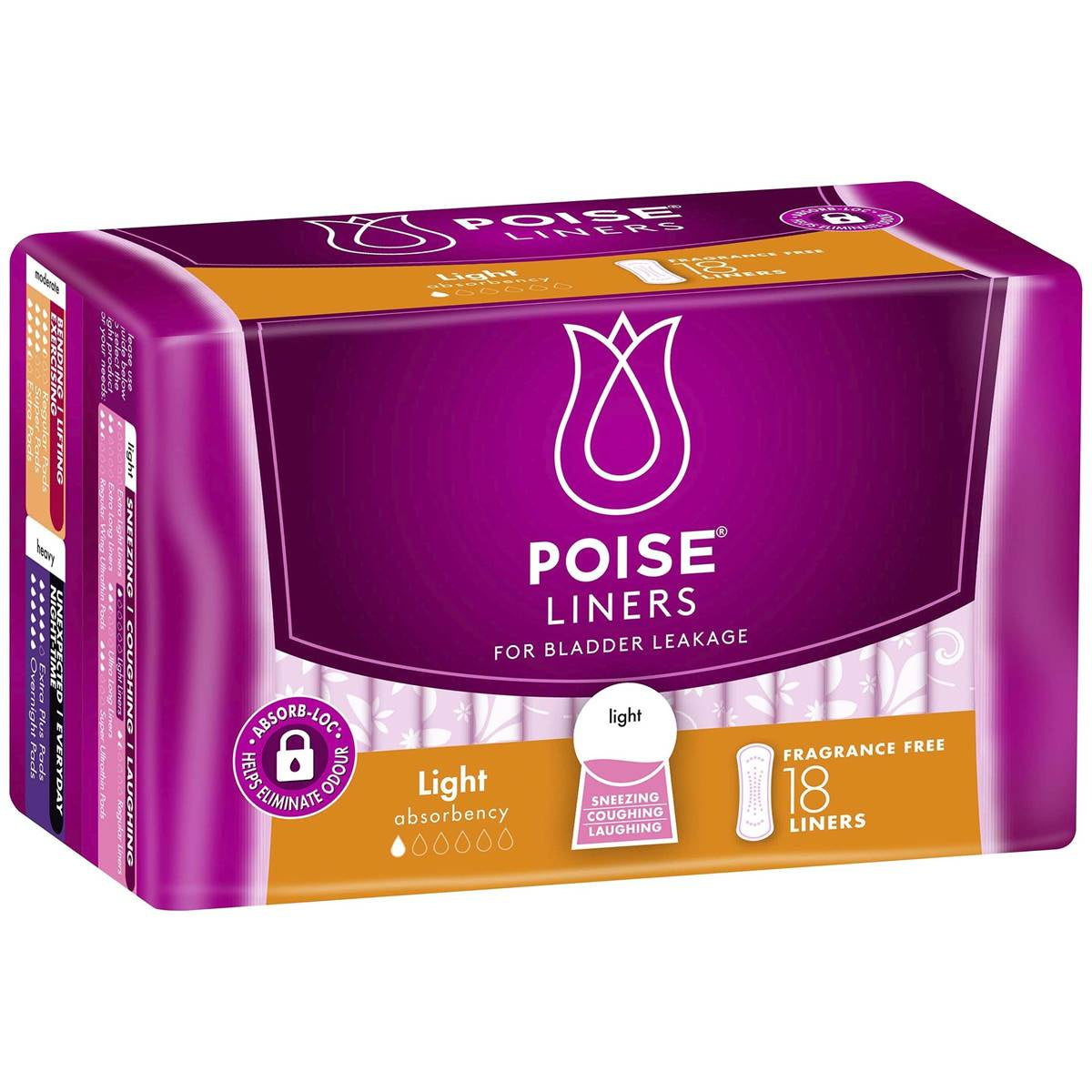Poise Liners Light 18pk