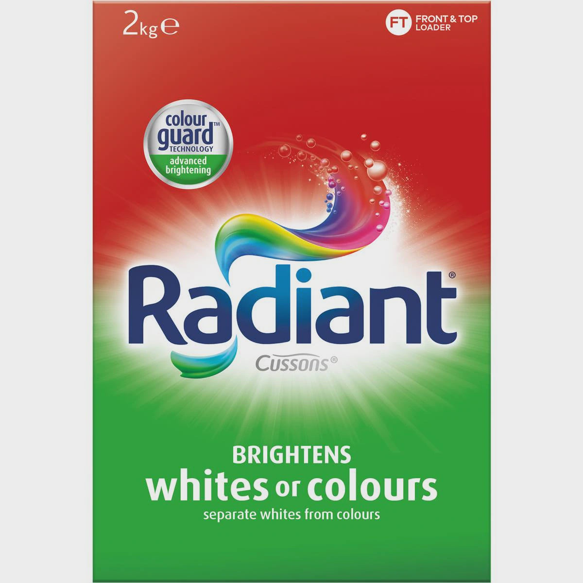 Radiant Laundry Washing Powder Whites Or Colours 2kg